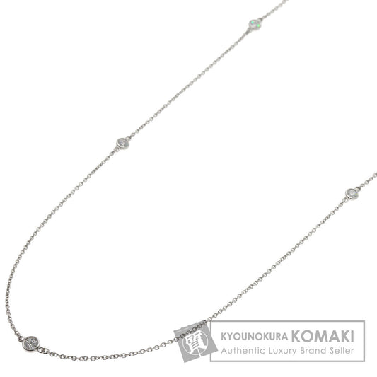 TIFFANY&Co. By The Yard Diamond Necklace Platinum PT950 Ladies [Used]