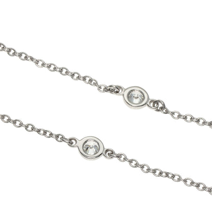 TIFFANY&Co. By The Yard Diamond Necklace Platinum PT950 Ladies [Used]