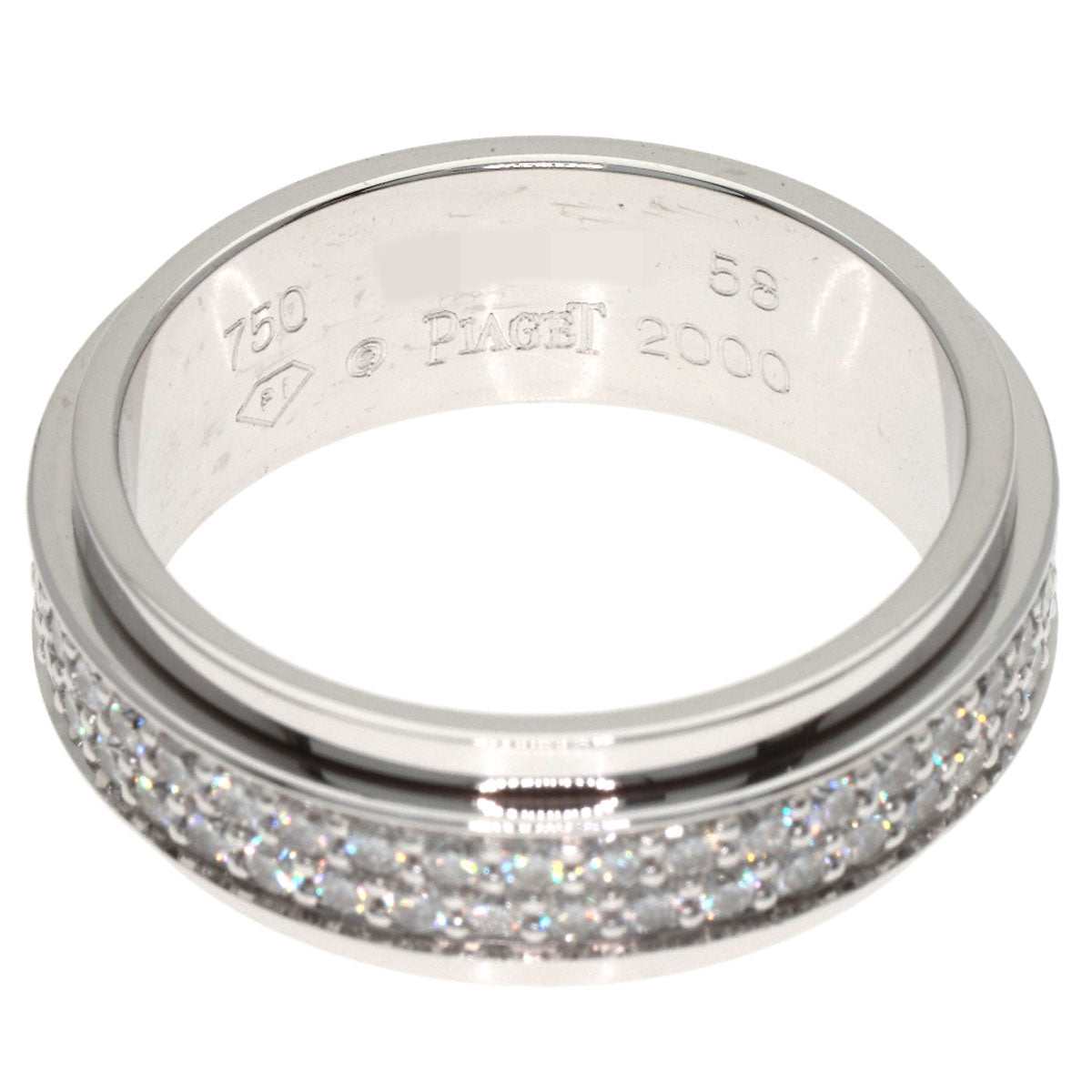 PIAGET Possession Full Eternity Diamond #58 Ring K18 White Gold Ladies [Used]