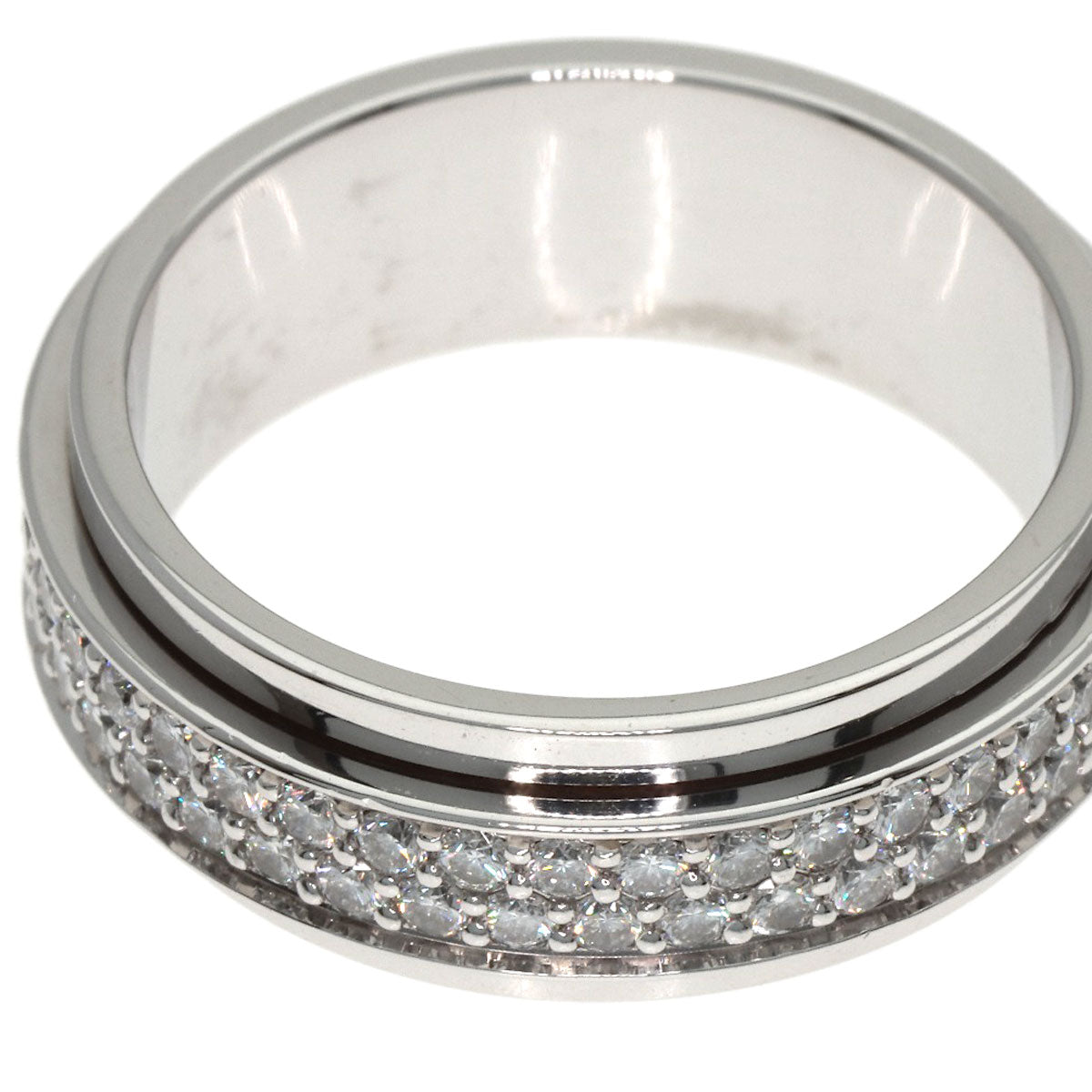 PIAGET Possession Full Eternity Diamond #58 Ring K18 White Gold Ladies [Used]
