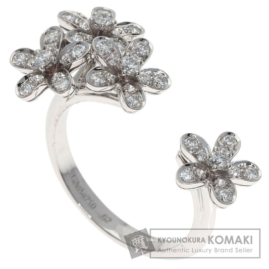 Van Cleef & Arpels Socrates Entreredore Diamond #62 Ring K18 White Gold Ladies [Used]