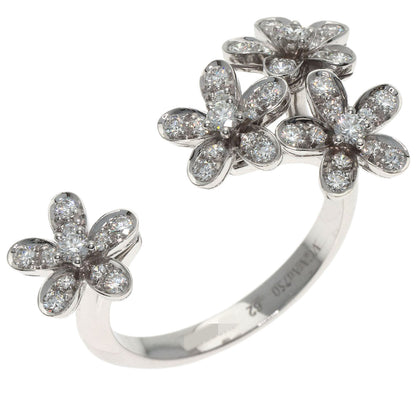 Van Cleef & Arpels Socrates Entreredore Diamond #62 Ring K18 White Gold Ladies [Used]
