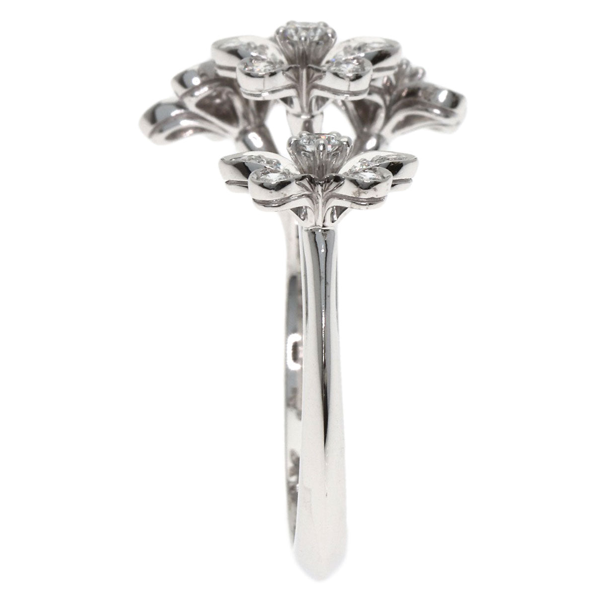 Van Cleef & Arpels Socrates Entreredore Diamond #62 Ring K18 White Gold Ladies [Used]
