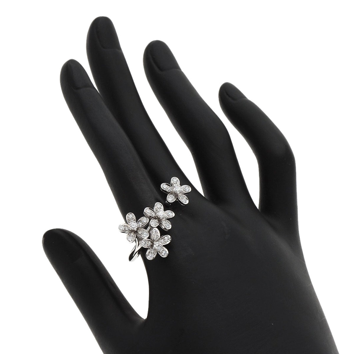 Van Cleef & Arpels Socrates Entreredore Diamond #62 Ring K18 White Gold Ladies [Used]