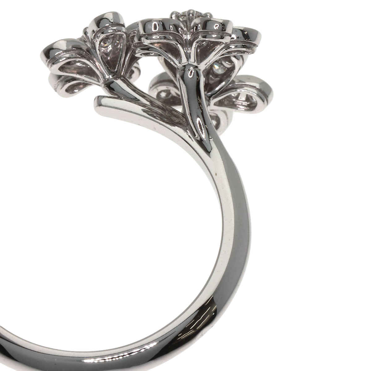 Van Cleef & Arpels Socrates Entreredore Diamond #62 Ring K18 White Gold Ladies [Used]