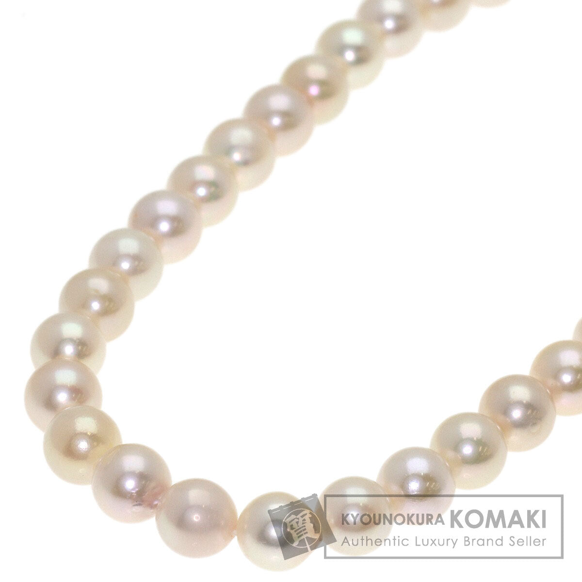 Akoya pearl Pearl Necklace Silver 28.2g　Ladies