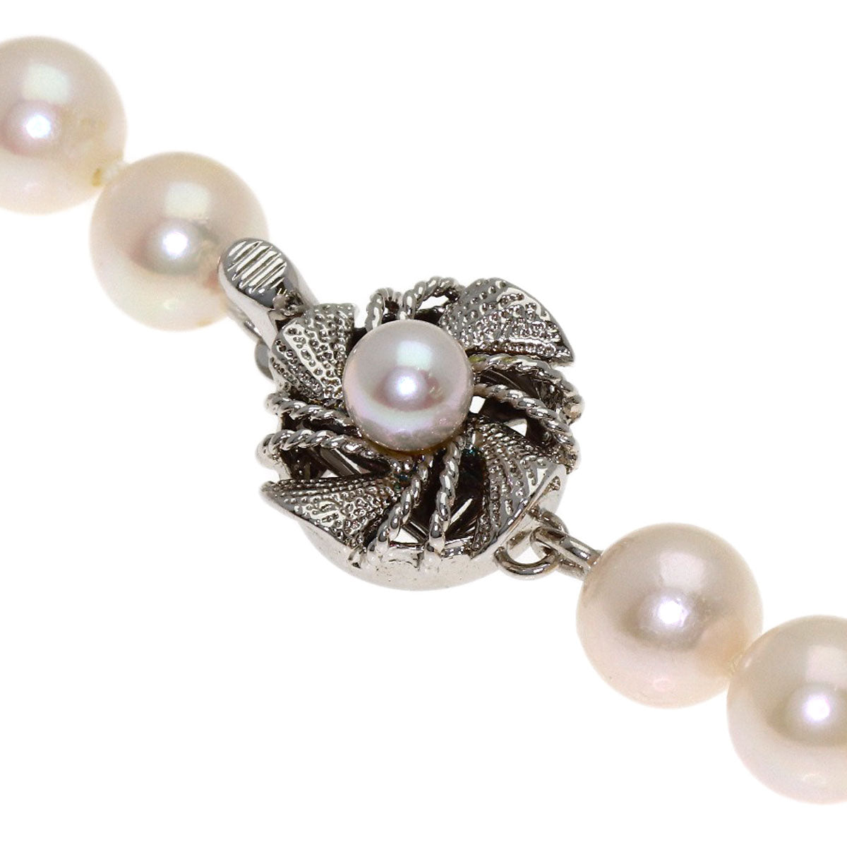 Akoya pearl Pearl Necklace Silver 28.2g　Ladies