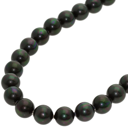 Black pearl pearl Necklace Silver 53.9g　Ladies