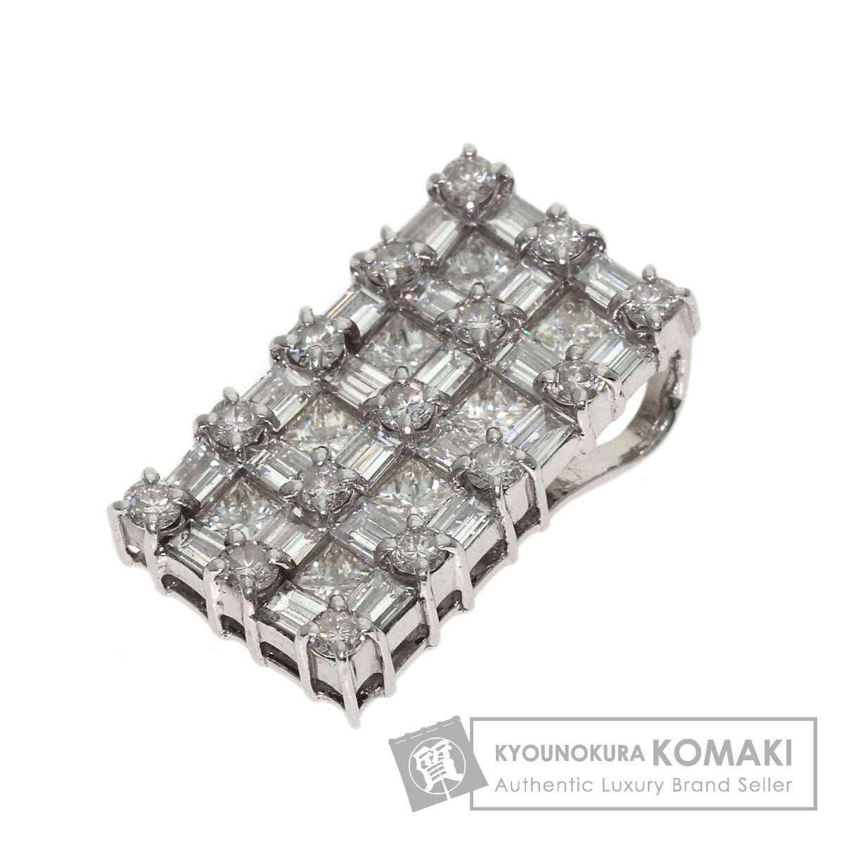 2ct Diamond Pendant top Platinum PT900 4.5g　Ladies