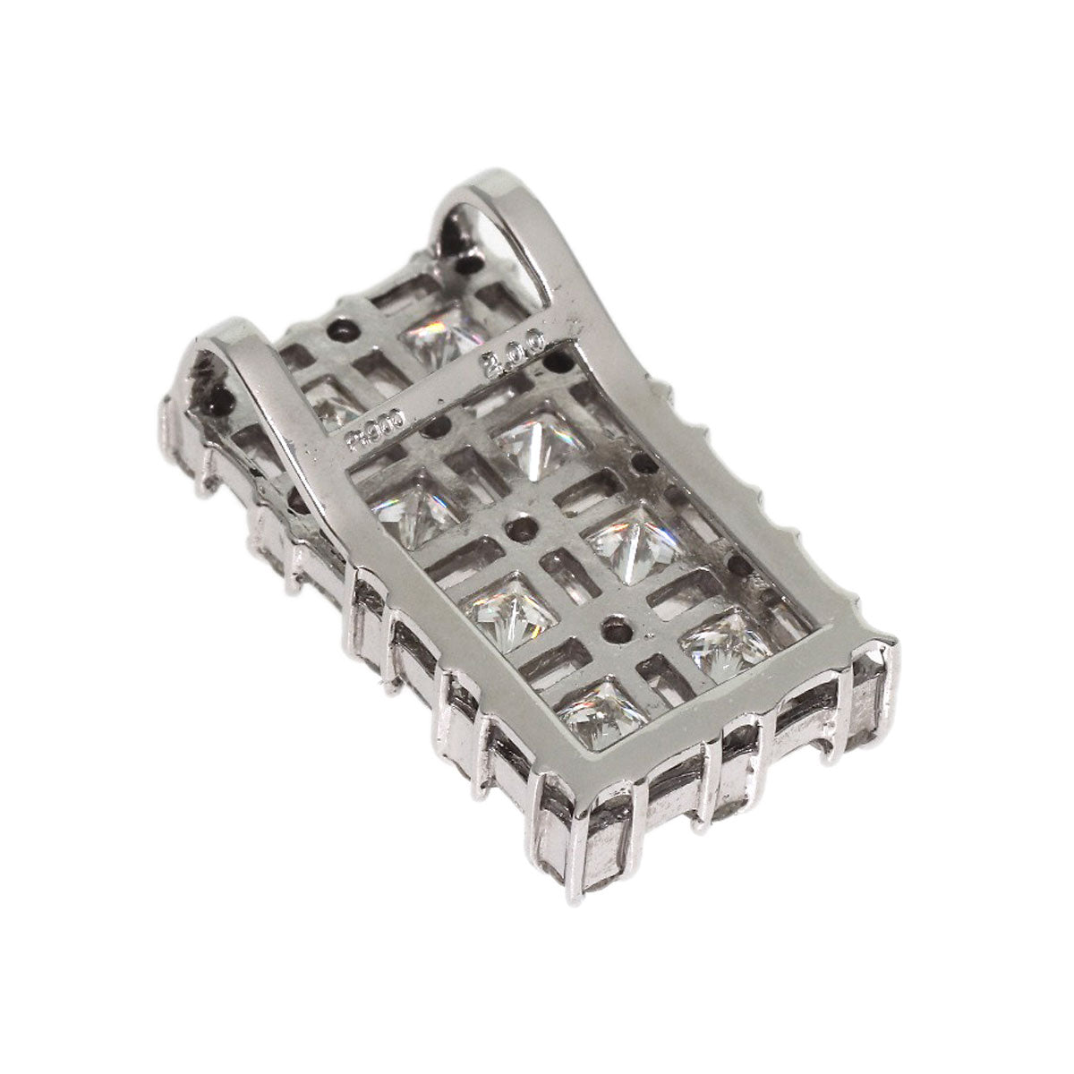 2ct Diamond Pendant top Platinum PT900 4.5g　Ladies