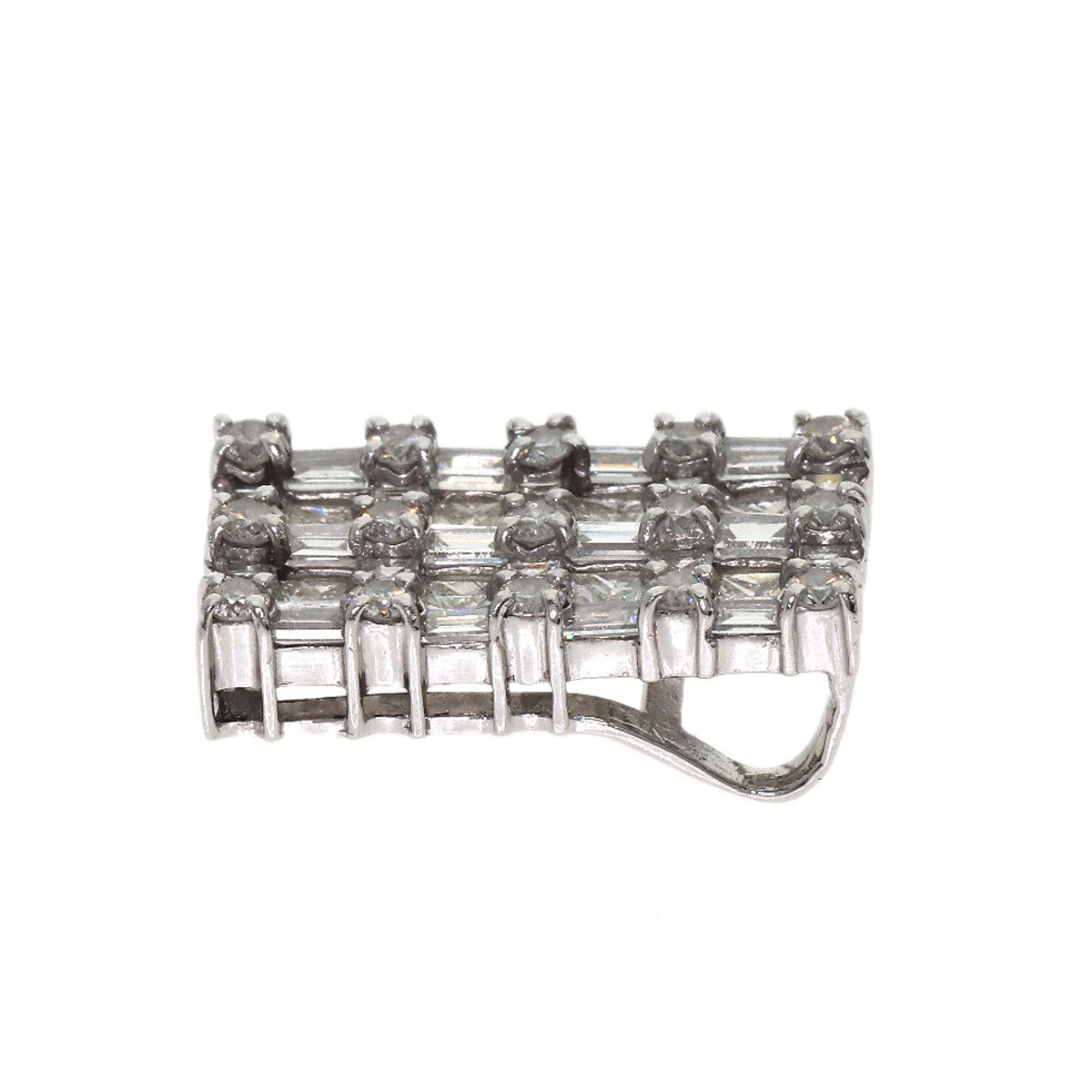 2ct Diamond Pendant top Platinum PT900 4.5g　Ladies