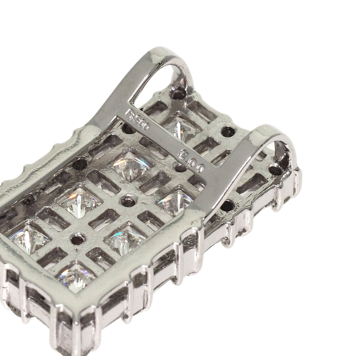 2ct Diamond Pendant top Platinum PT900 4.5g　Ladies