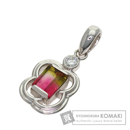 0.64ct Tourmaline Diamond Pendant top Platinum PT900 2.81g　Ladies