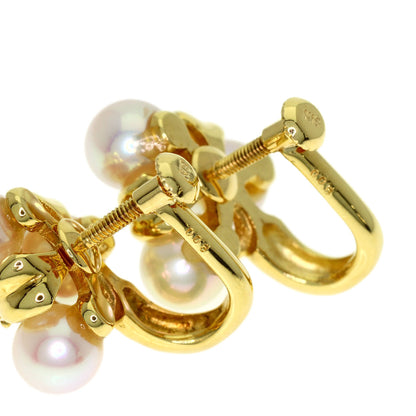 Akoya pearl Pearl Earring K18 Yellow Gold 6.9g　Ladies