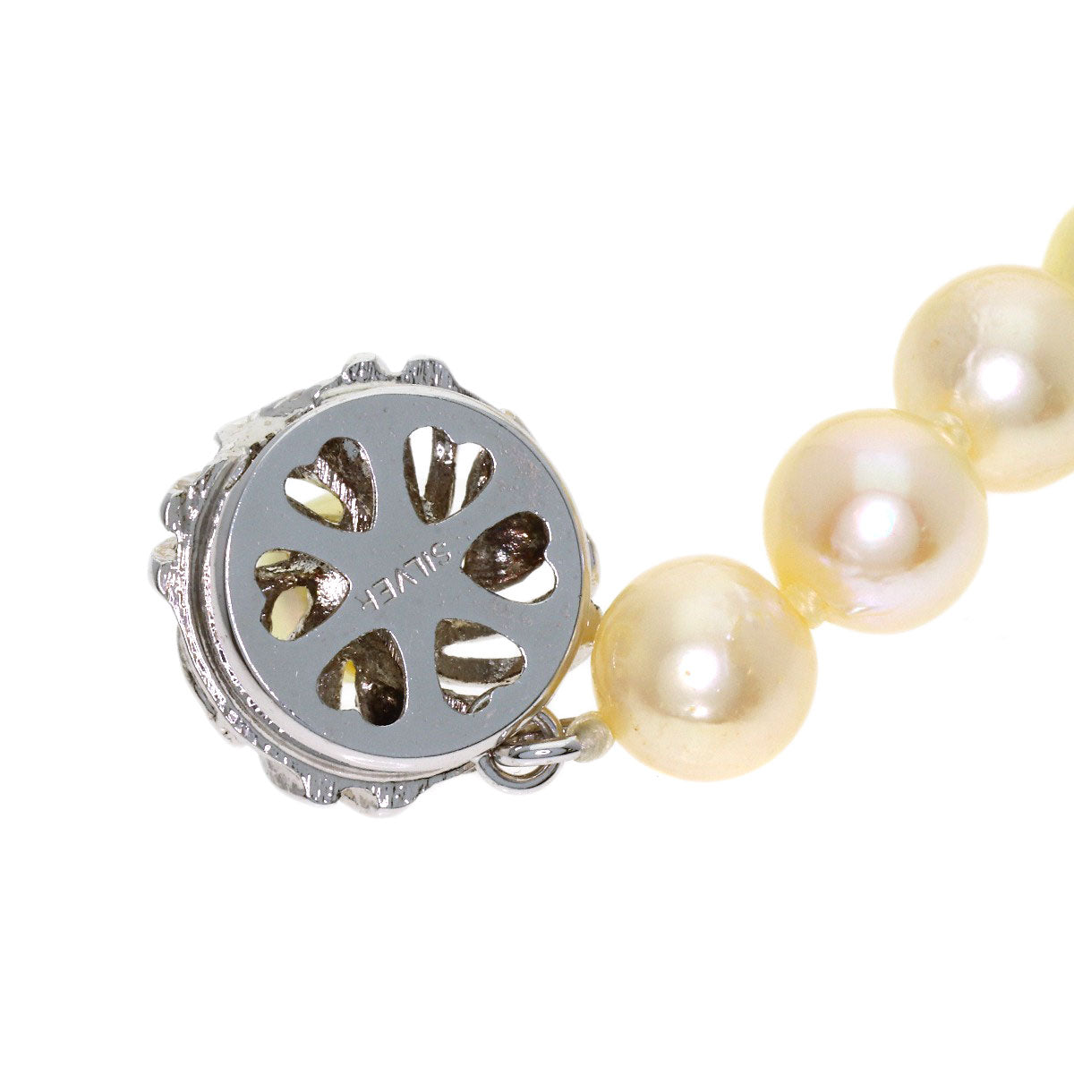 Akoya pearl Pearl Necklace Silver 28.5g　Ladies