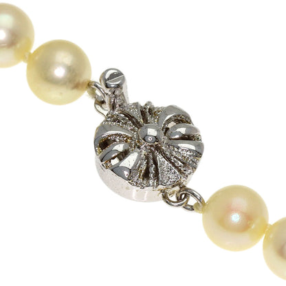 Akoya pearl Pearl Necklace Silver 28.9g　Ladies