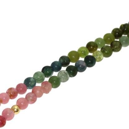 Tourmaline Necklace K18 Yellow Gold K14 Yellow Gold 12.5g　Ladies