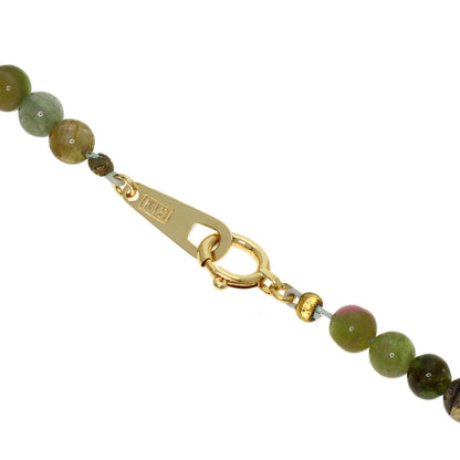 Tourmaline Necklace K18 Yellow Gold K14 Yellow Gold 12.5g　Ladies