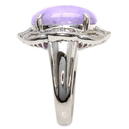7.948ct Lavender jade Jade stone Diamond Ring Platinum PT900 13.72g　Ladies