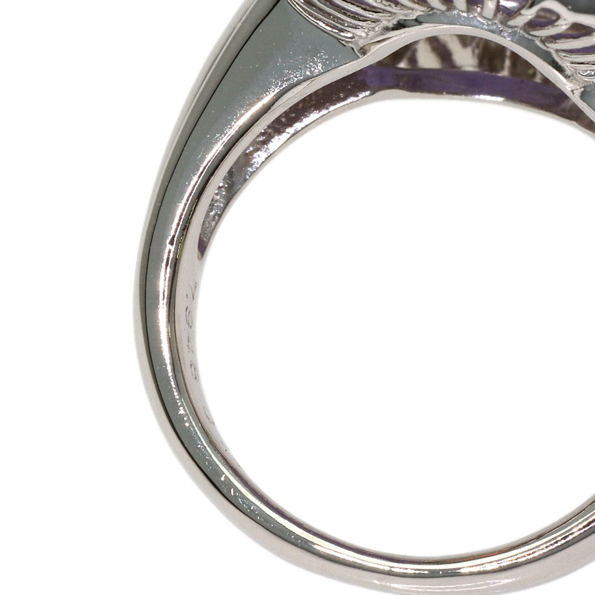 7.948ct Lavender jade Jade stone Diamond Ring Platinum PT900 13.72g　Ladies