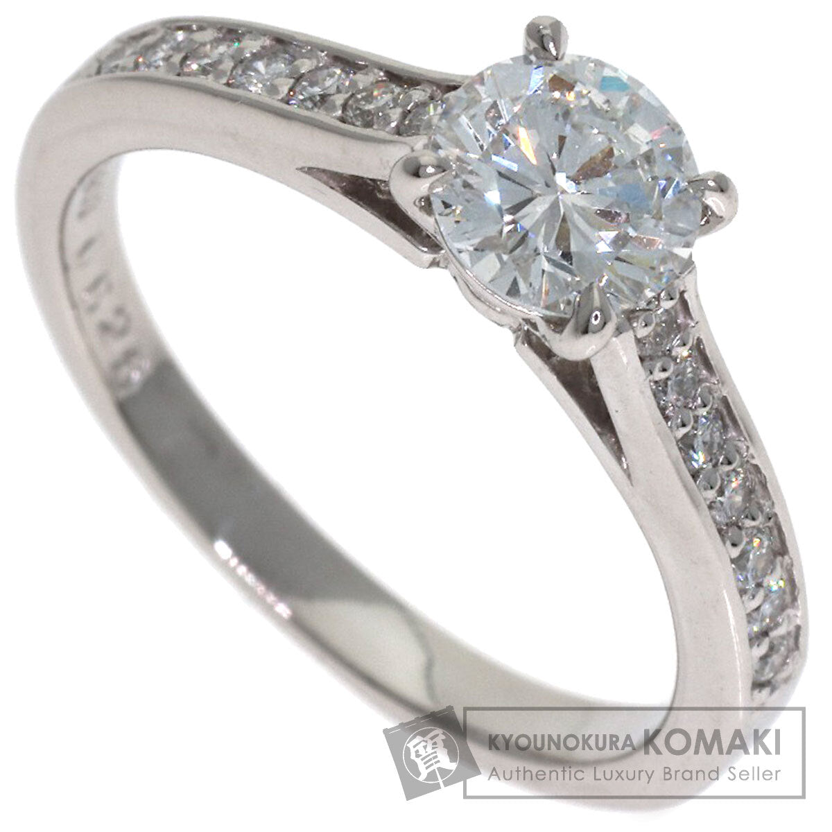0.626ct Diamond Ring Platinum PT900 3.8g　Ladies