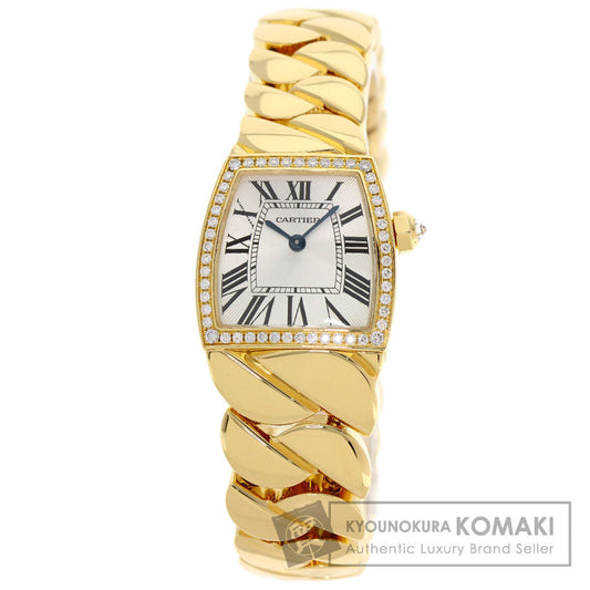CARTIER Ladonya SM Bezel Diamond Watches WE600601 K18 Yellow Gold/18K Yellow Gold Ladies