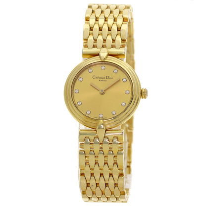 CHRISTIAN DIOR Round face Watches D68-150 Gold Plated/Gold Plated Ladies