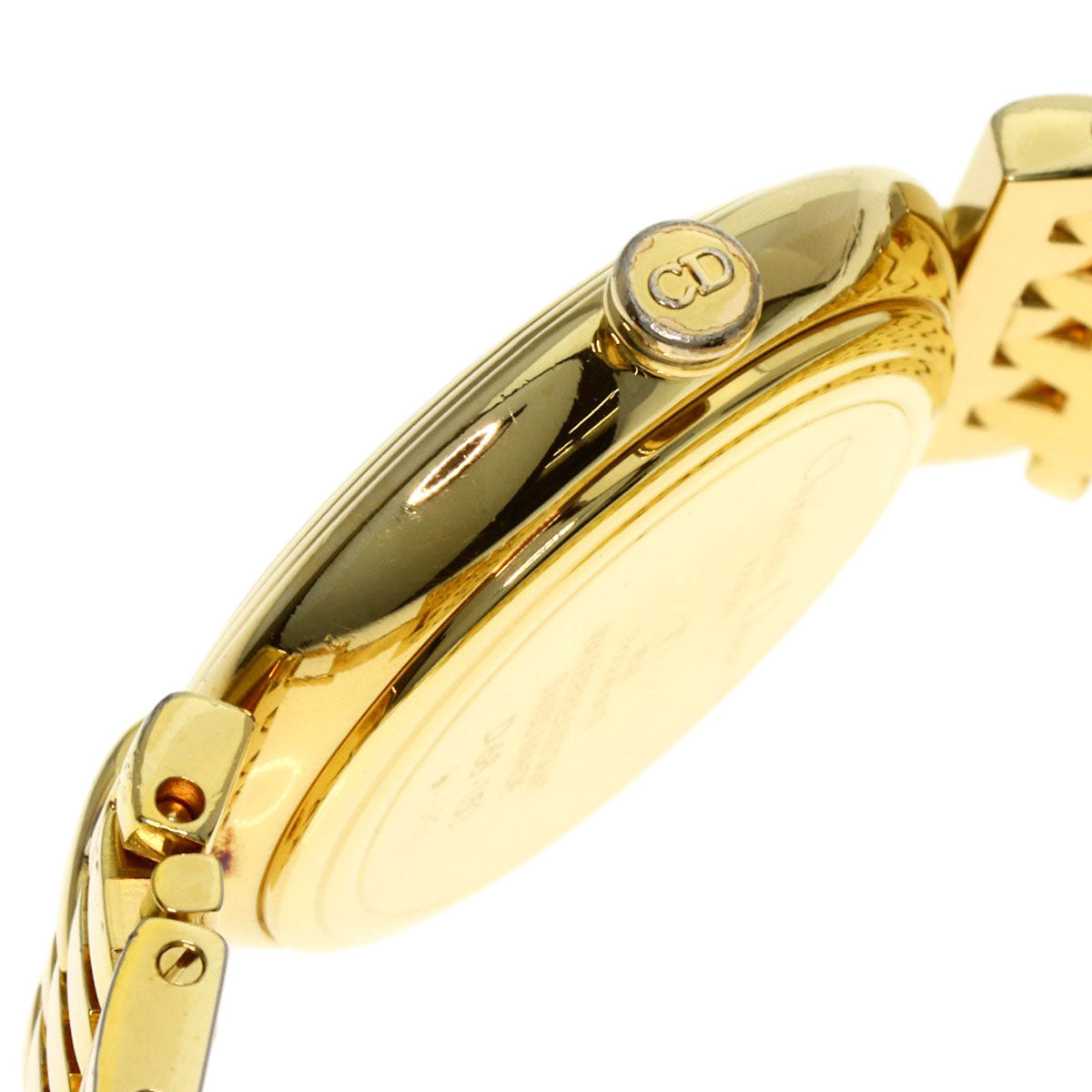 CHRISTIAN DIOR Round face Watches D68-150 Gold Plated/Gold Plated Ladies
