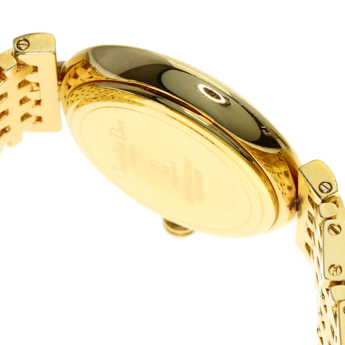 CHRISTIAN DIOR Round face Watches D68-150 Gold Plated/Gold Plated Ladies