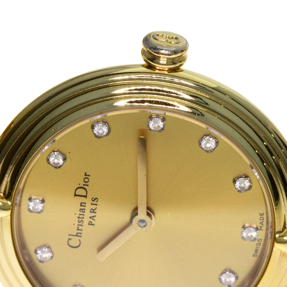 CHRISTIAN DIOR Round face Watches D68-150 Gold Plated/Gold Plated Ladies