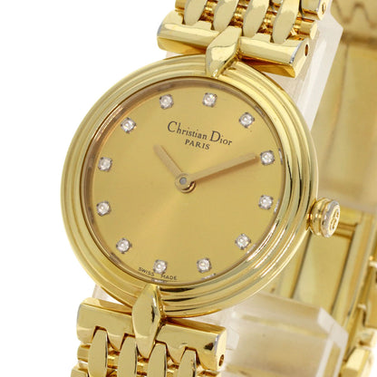 CHRISTIAN DIOR Round face Watches D68-150 Gold Plated/Gold Plated Ladies