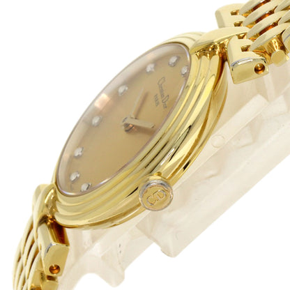 CHRISTIAN DIOR Round face Watches D68-150 Gold Plated/Gold Plated Ladies