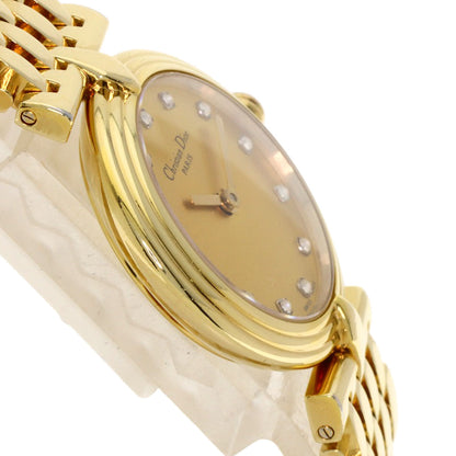 CHRISTIAN DIOR Round face Watches D68-150 Gold Plated/Gold Plated Ladies