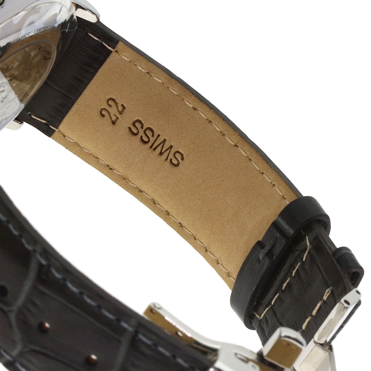 EDOX Les Bemonts Chronograph Watches 01120-3-BUIN Stainless Steel/Leather mens