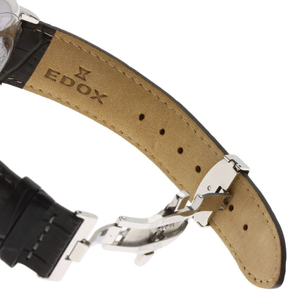 EDOX Les Bemonts Chronograph Watches 01120-3-BUIN Stainless Steel/Leather mens