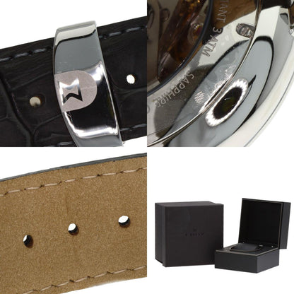 EDOX Les Bemonts Chronograph Watches 01120-3-BUIN Stainless Steel/Leather mens
