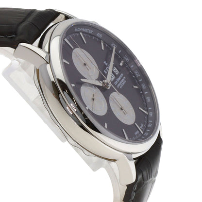 EDOX Les Bemonts Chronograph Watches 01120-3-BUIN Stainless Steel/Leather mens
