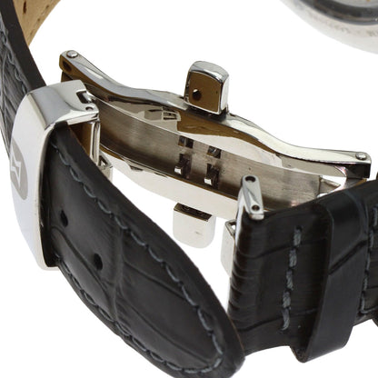 EDOX Les Bemonts Chronograph Watches 01120-3-BUIN Stainless Steel/Leather mens