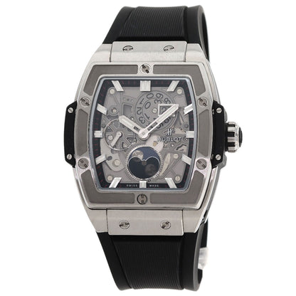 HUBLOT Spirit of Big Bang Moonphase Watches 647.NX.1137.RX Titanium/Rubber mens