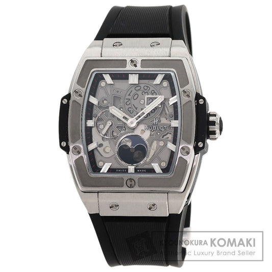 HUBLOT Spirit of Big Bang Moonphase Watches 647.NX.1137.RX Titanium/Rubber mens