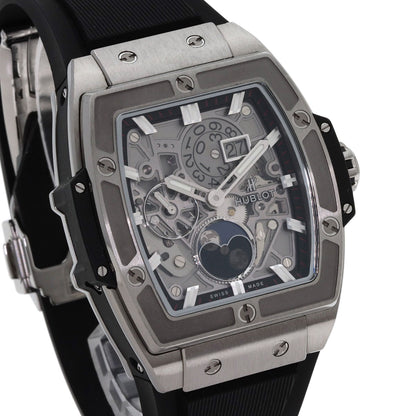HUBLOT Spirit of Big Bang Moonphase Watches 647.NX.1137.RX Titanium/Rubber mens