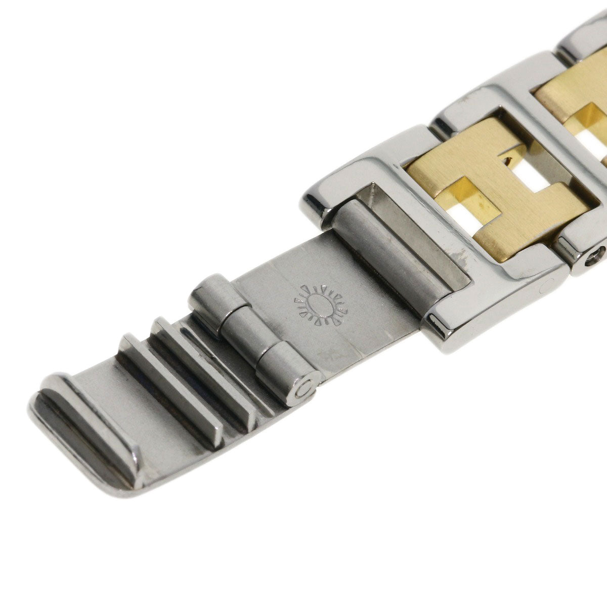 HERMES Clipper Watches Stainless Steel/SSxGP Ladies