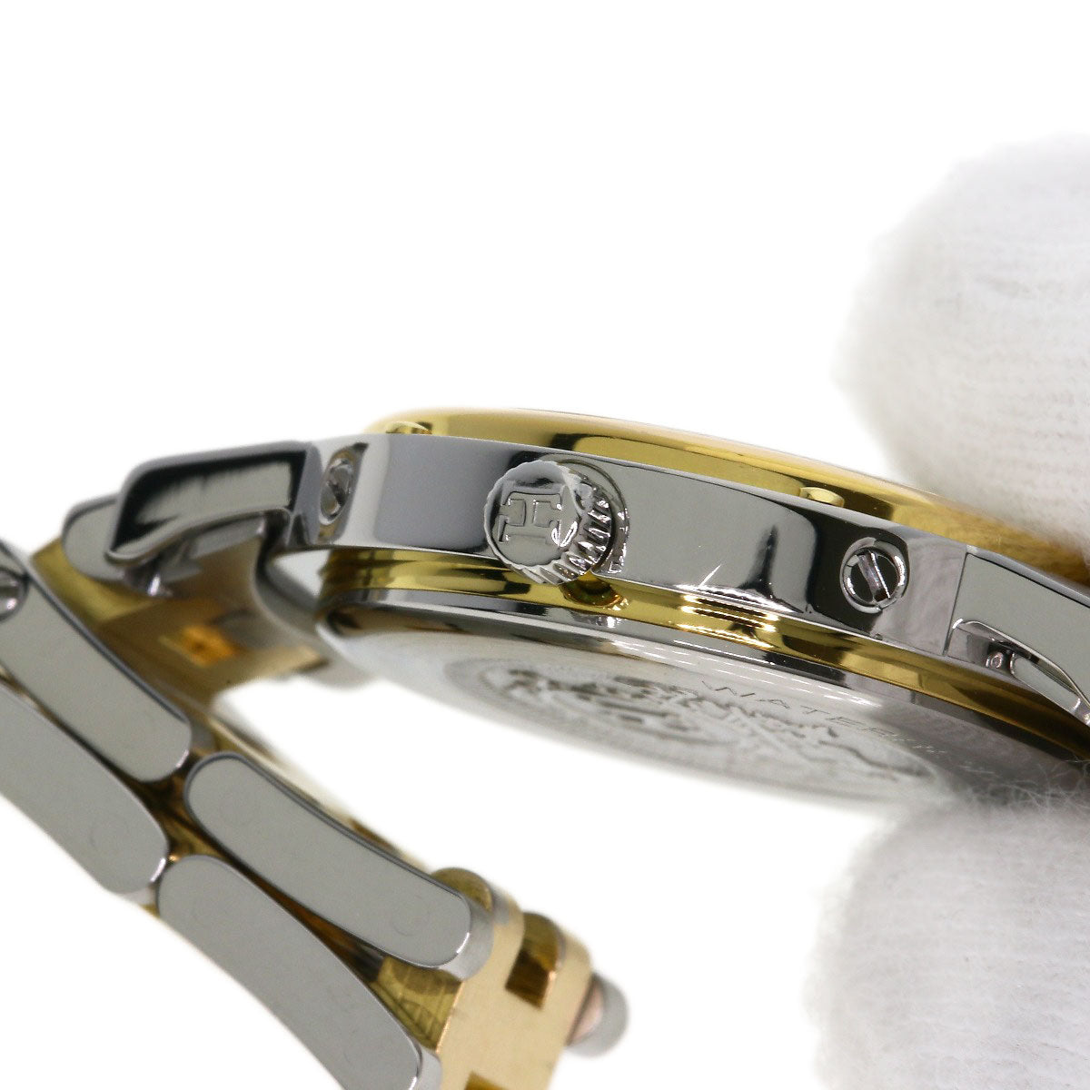 HERMES Clipper Watches Stainless Steel/SSxGP Ladies