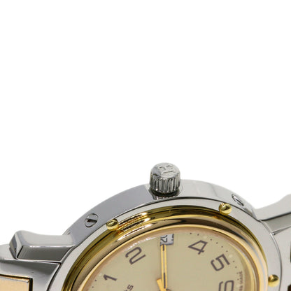 HERMES Clipper Watches Stainless Steel/SSxGP Ladies