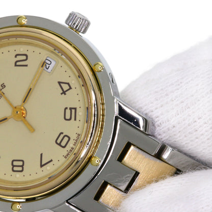 HERMES Clipper Watches Stainless Steel/SSxGP Ladies