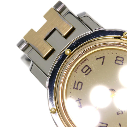 HERMES Clipper Watches Stainless Steel/SSxGP Ladies