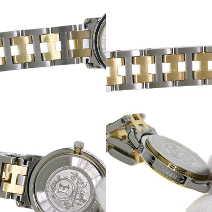 HERMES Clipper Watches Stainless Steel/SSxGP Ladies