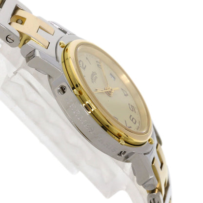 HERMES Clipper Watches Stainless Steel/SSxGP Ladies