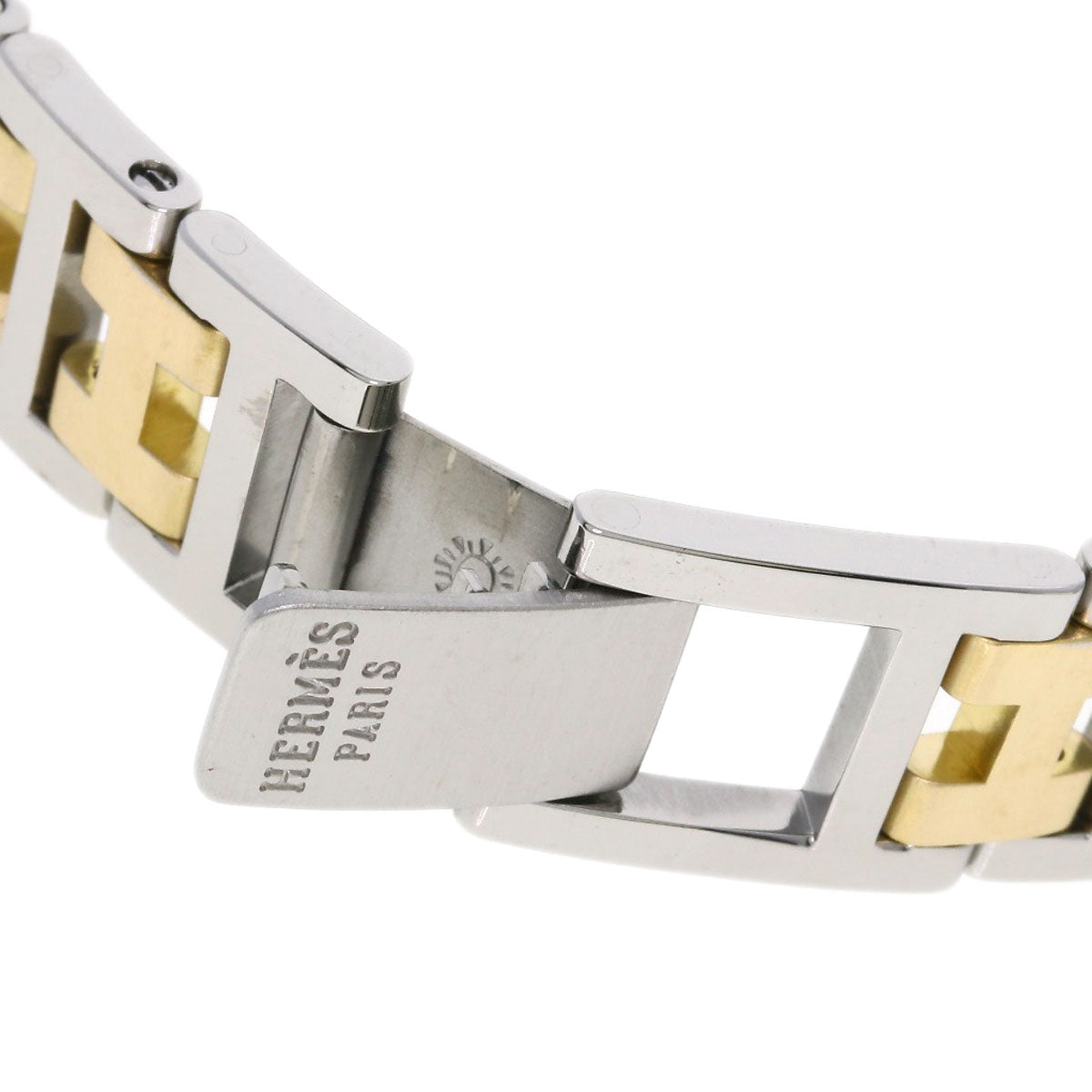 HERMES Clipper Watches Stainless Steel/SSxGP Ladies