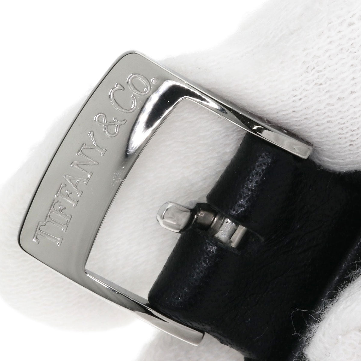TIFFANY&Co. Classic square Watches Stainless Steel/Leather Ladies
